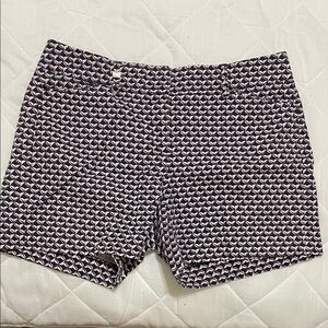 White House Black Market Black and White Patterned Women's Shorts